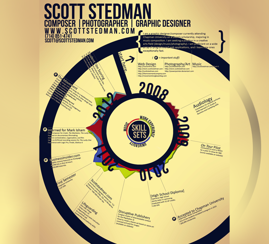 Resume Infographic by Scott Stedman