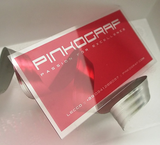 Clear Business Card by Pinkard
