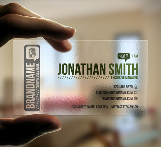 Transparent Business Card by Goran