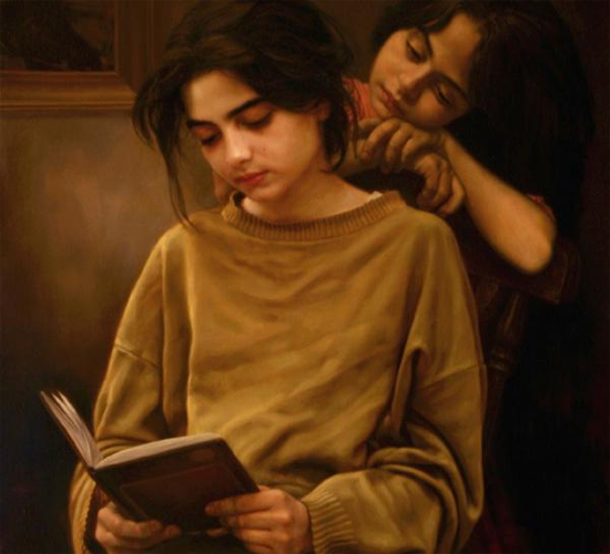 Sisters and Book by Iman Maleki
