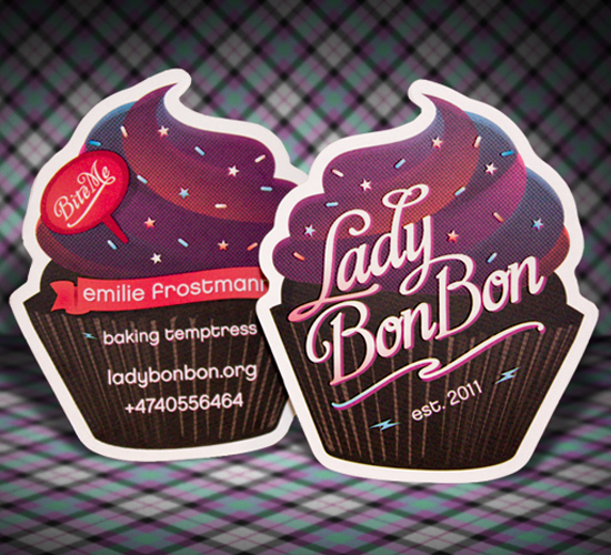 Lady Bon Bon Business Card by Taste of Ink Studios