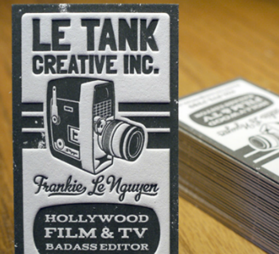 Le Tank Creative Business Card by Print & Grain