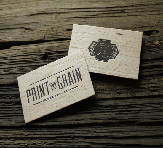 Letterpress Wood And Cotton Paper BC by Print & Grain