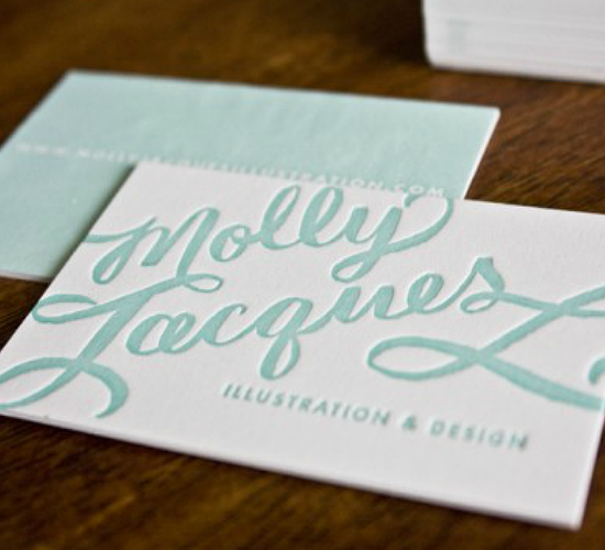 Molly Jacques Calligraphy Business Cards