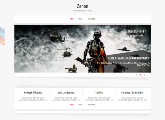 Zenon Lite - Free Portfolio WP Theme