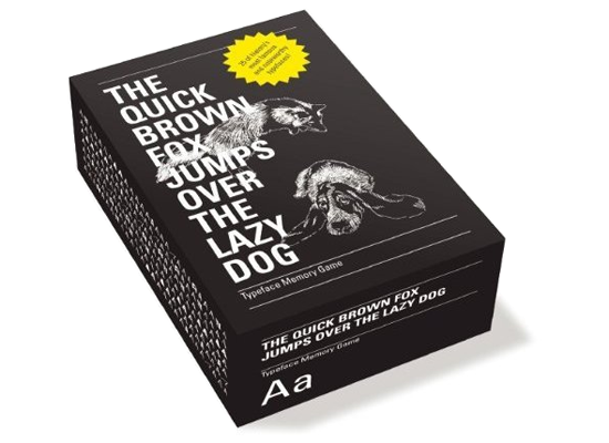 The Quick Brown Fox Jumps Over the Lazy Dog: Typeface Memory Game