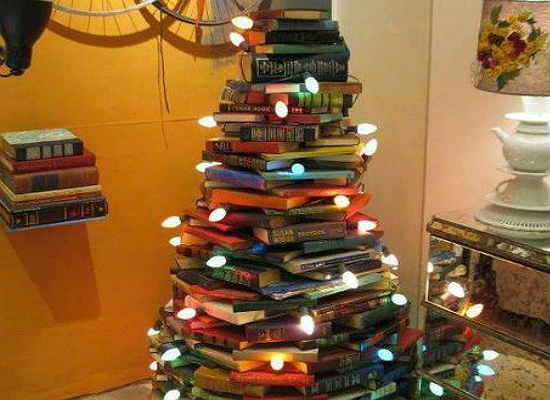 Books Christmas Tree